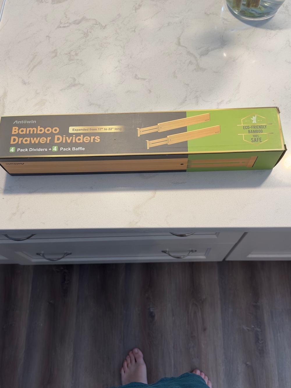 Bamboo Drawer Dividers – Natural Bamboo (Set of 4)